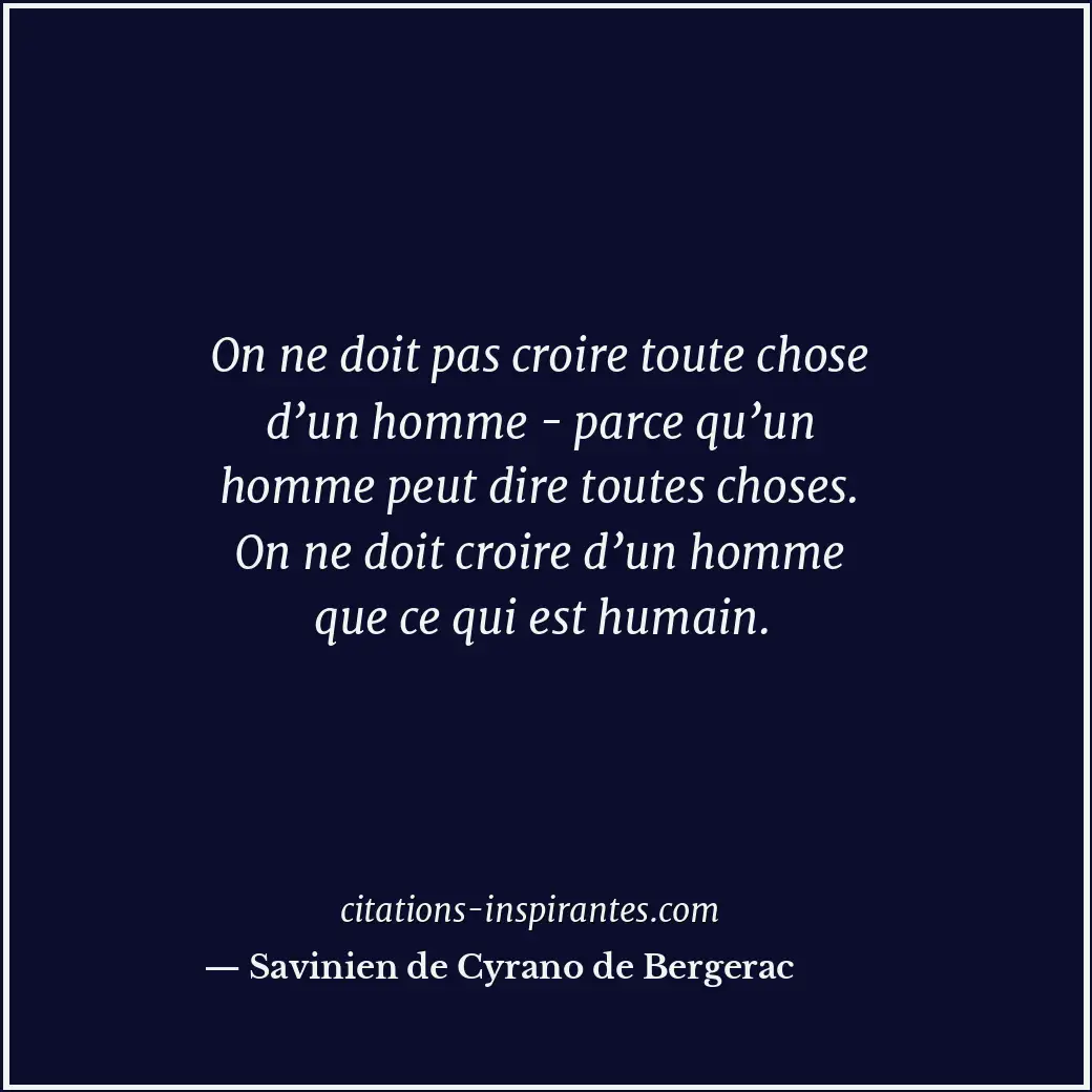 Citation de Savinien de Cyrano de Bergerac
