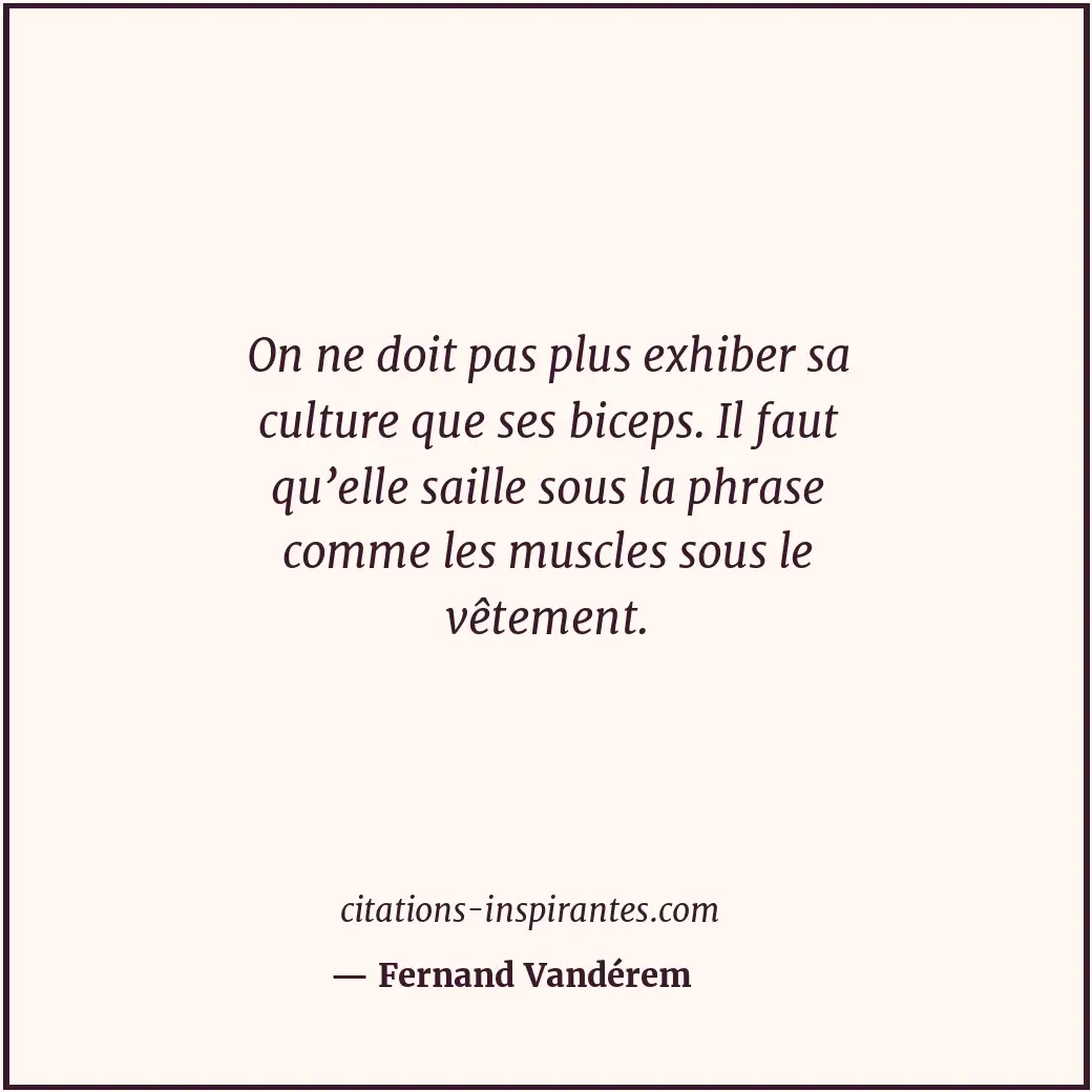 Citation de Fernand Vandérem
