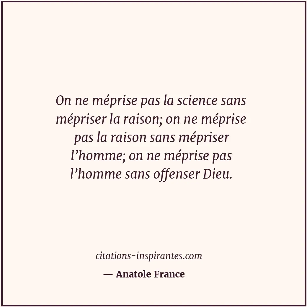 Citation de Anatole France