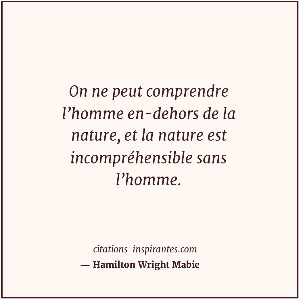 Citation de Hamilton Wright Mabie
