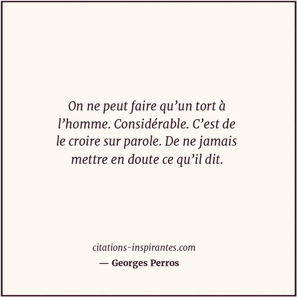 Citation de Georges Perros