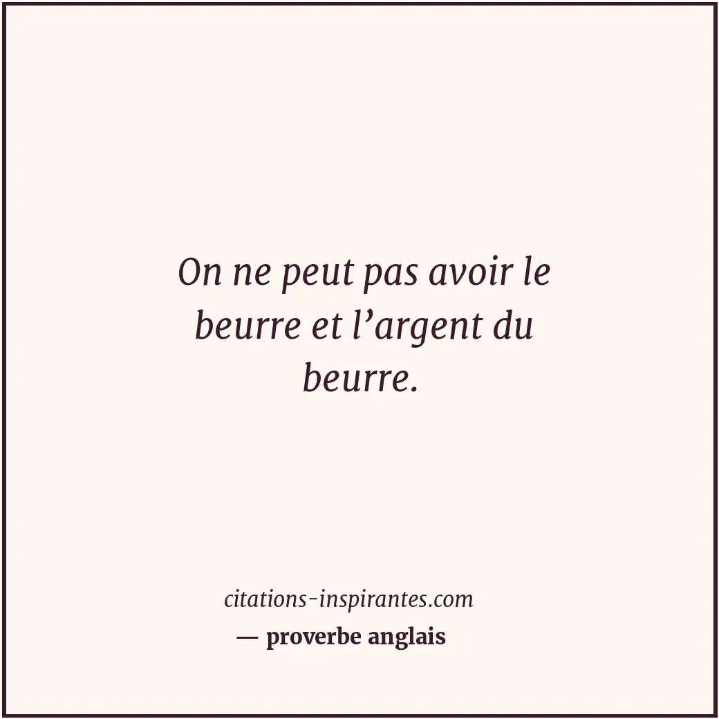 Citation de proverbe anglais