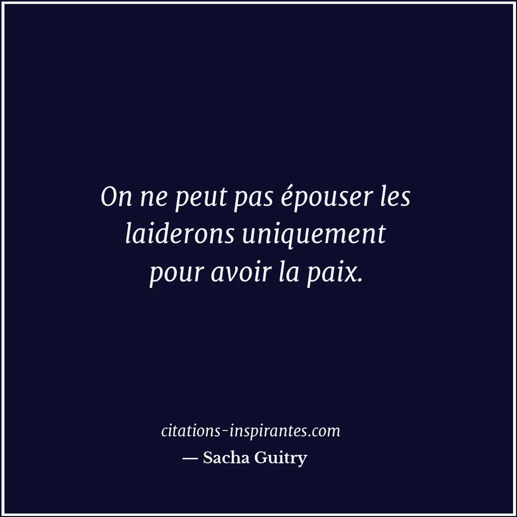 Citation de Sacha Guitry