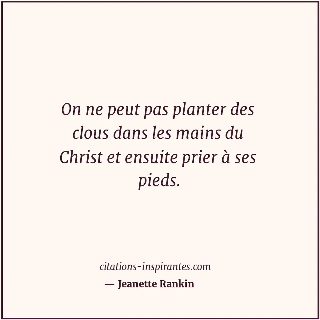 Citation de Jeanette Rankin