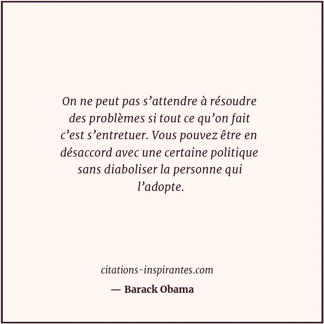 Citation de Barack Obama