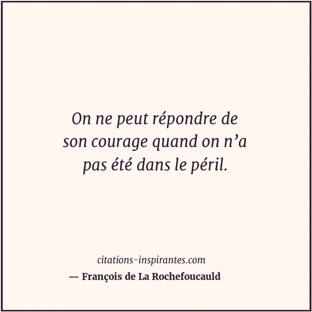 Citation de François de La Rochefoucauld