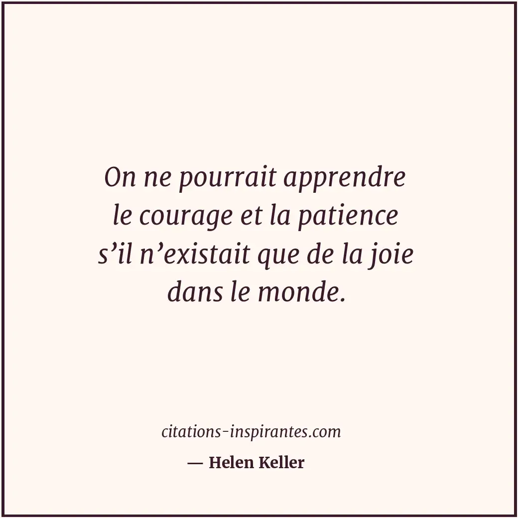 Citation de Helen Keller