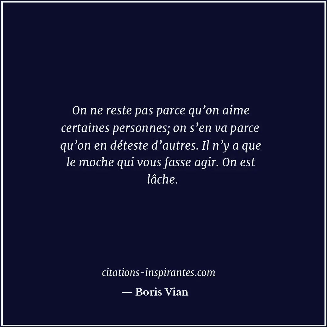 Citation de Boris Vian