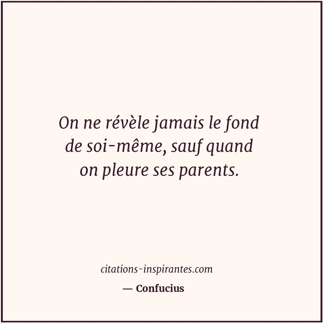 Citation de Confucius
