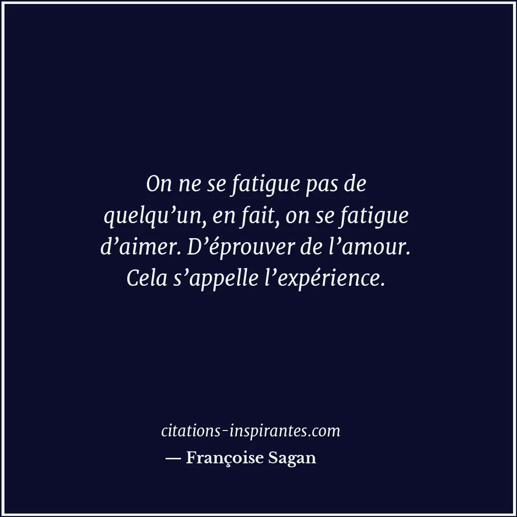 Citation de Françoise Sagan