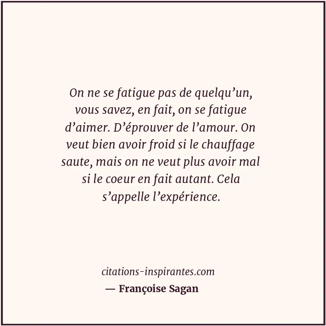 Citation de Françoise Sagan
