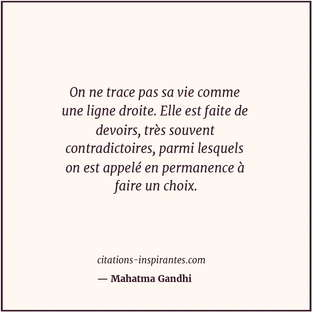 Citation de Mahatma Gandhi