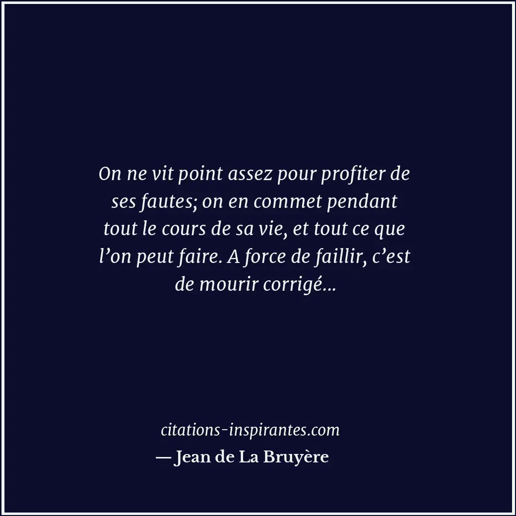 Citation de Jean de La Bruyère