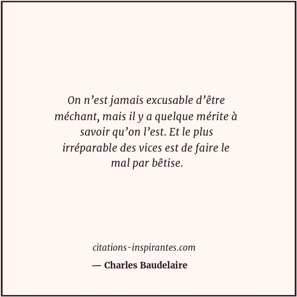 Citation de Charles Baudelaire