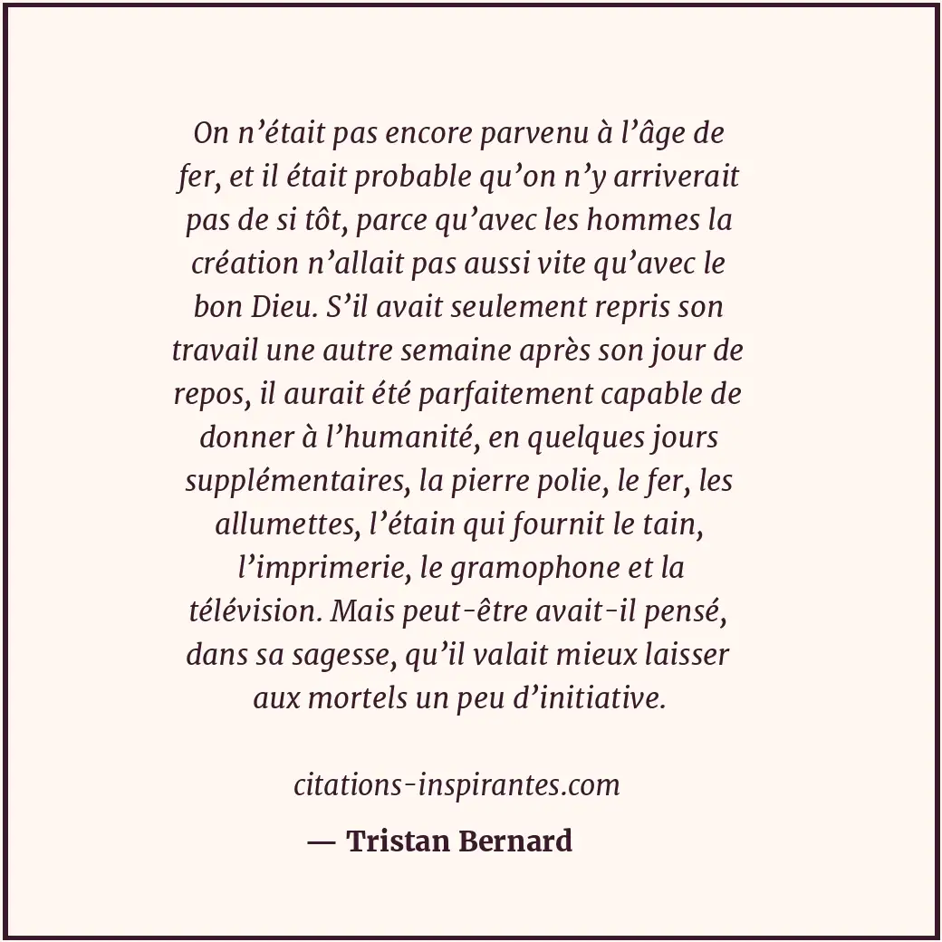 Citation de Tristan Bernard