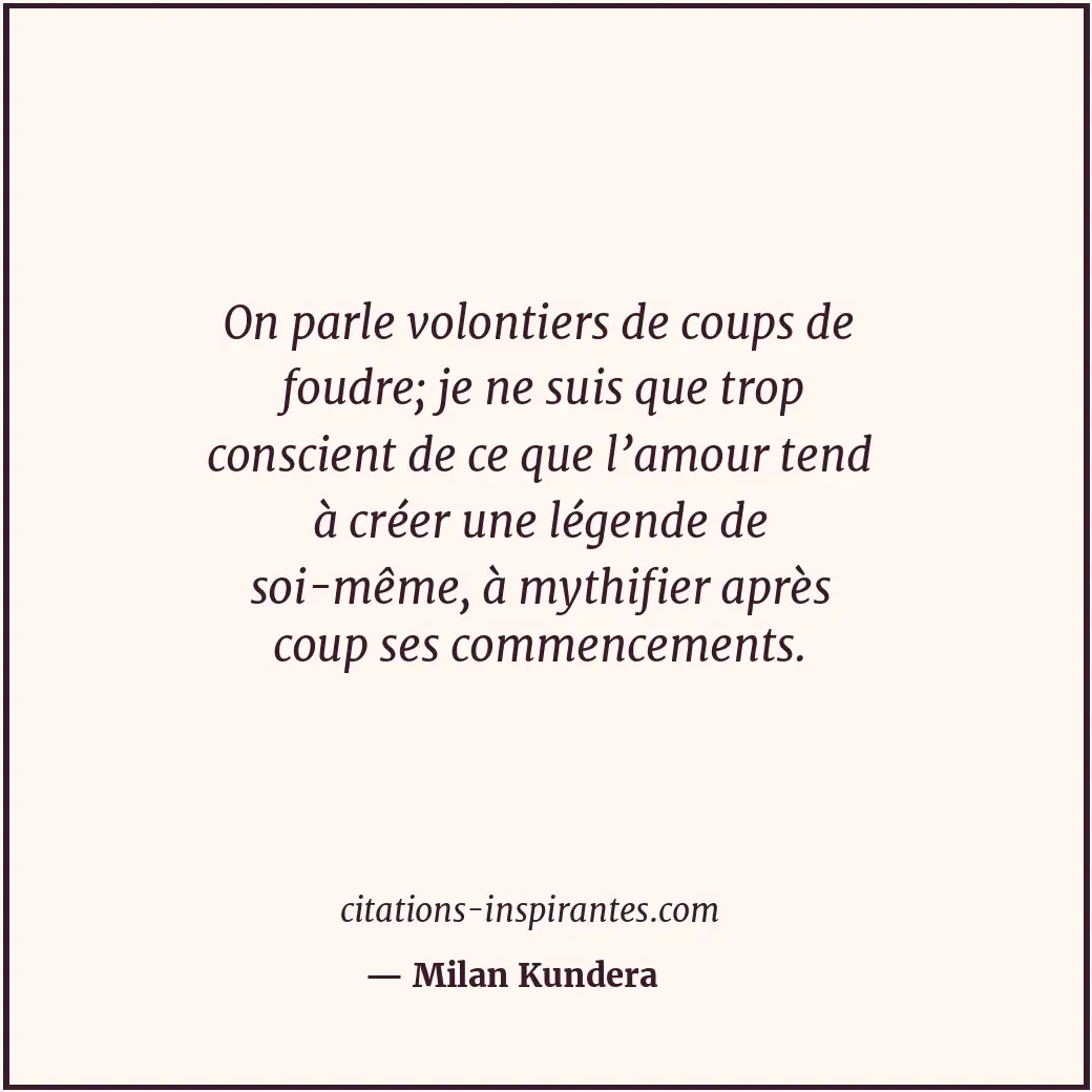 Citation de Milan Kundera