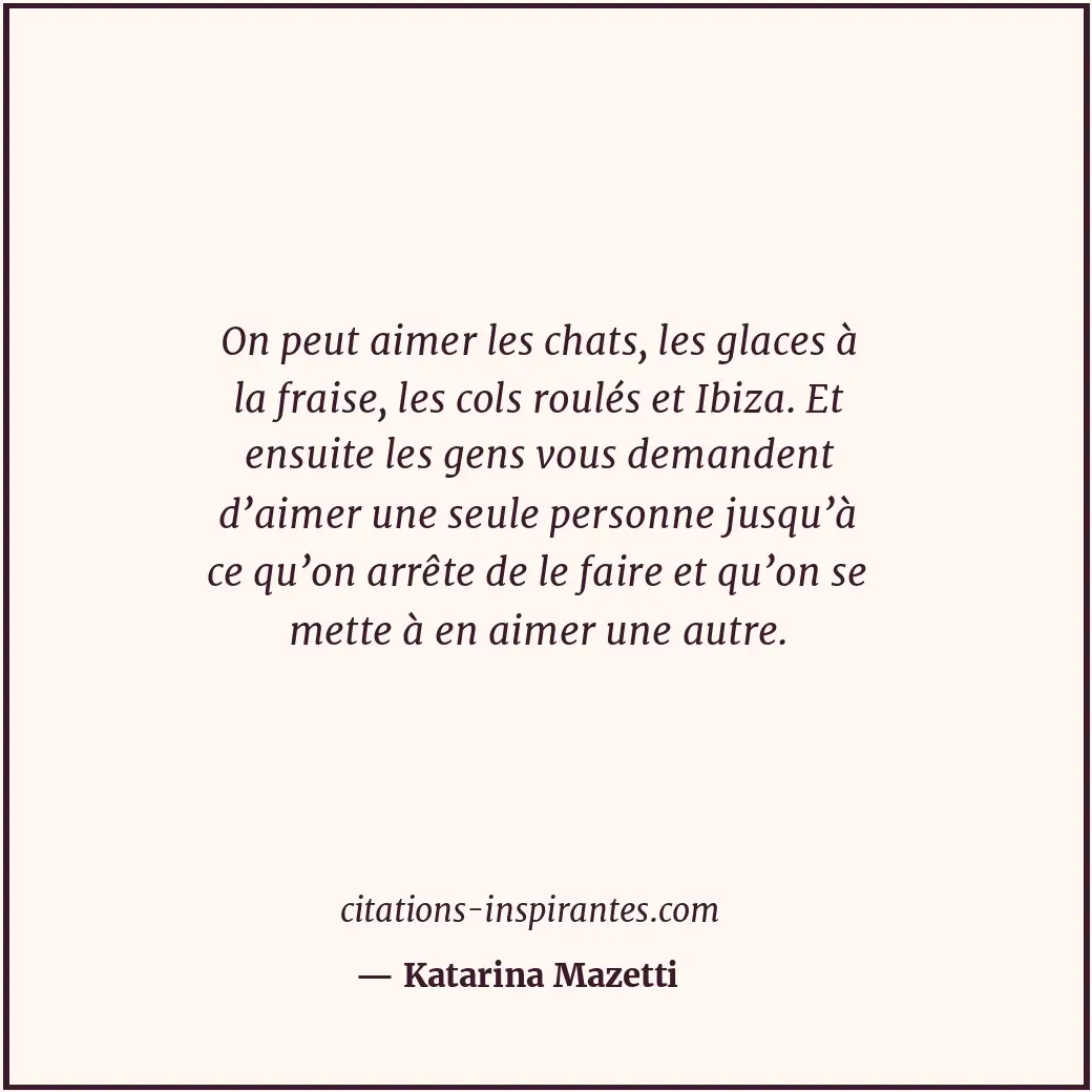 Citation de Katarina Mazetti