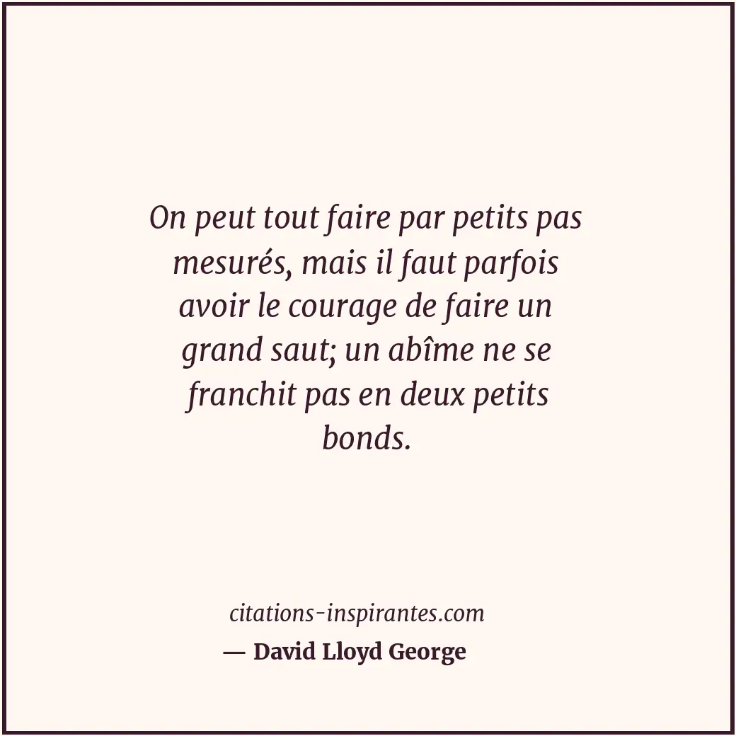 Citation de David Lloyd George