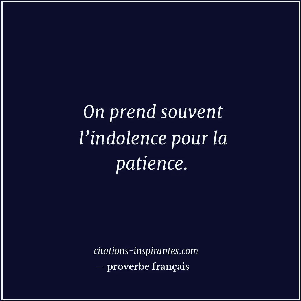 Citation de proverbe français