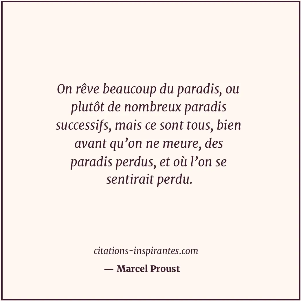 Citation de Marcel Proust