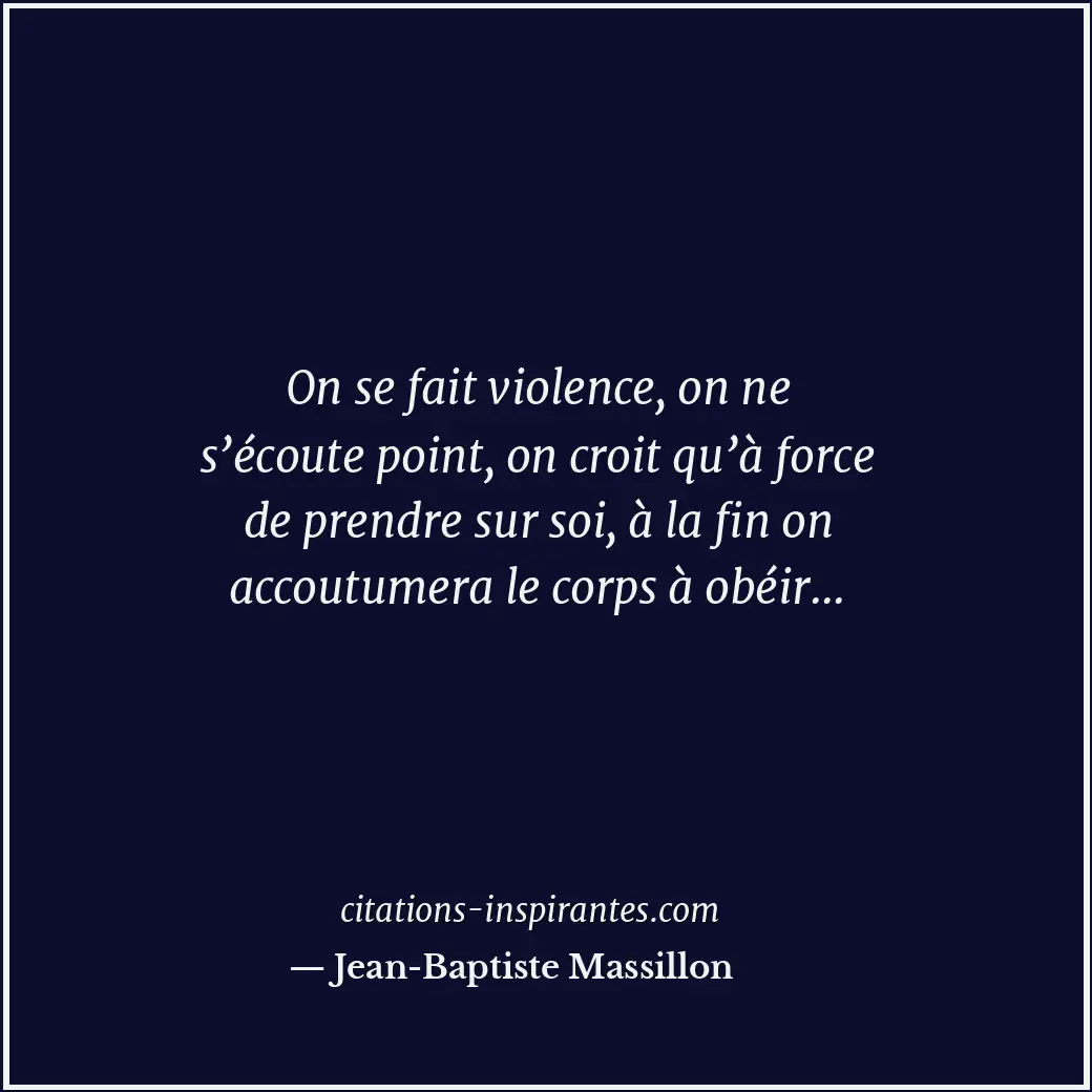 Citation de Jean-Baptiste Massillon