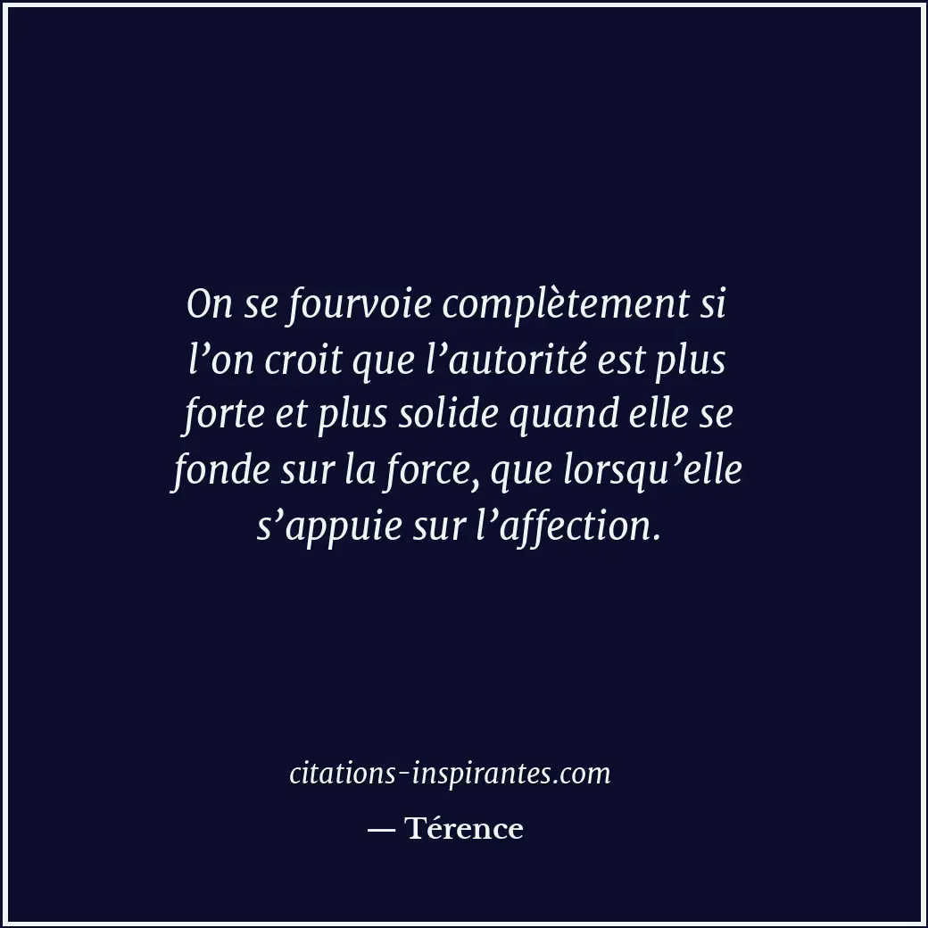 Citation de Térence