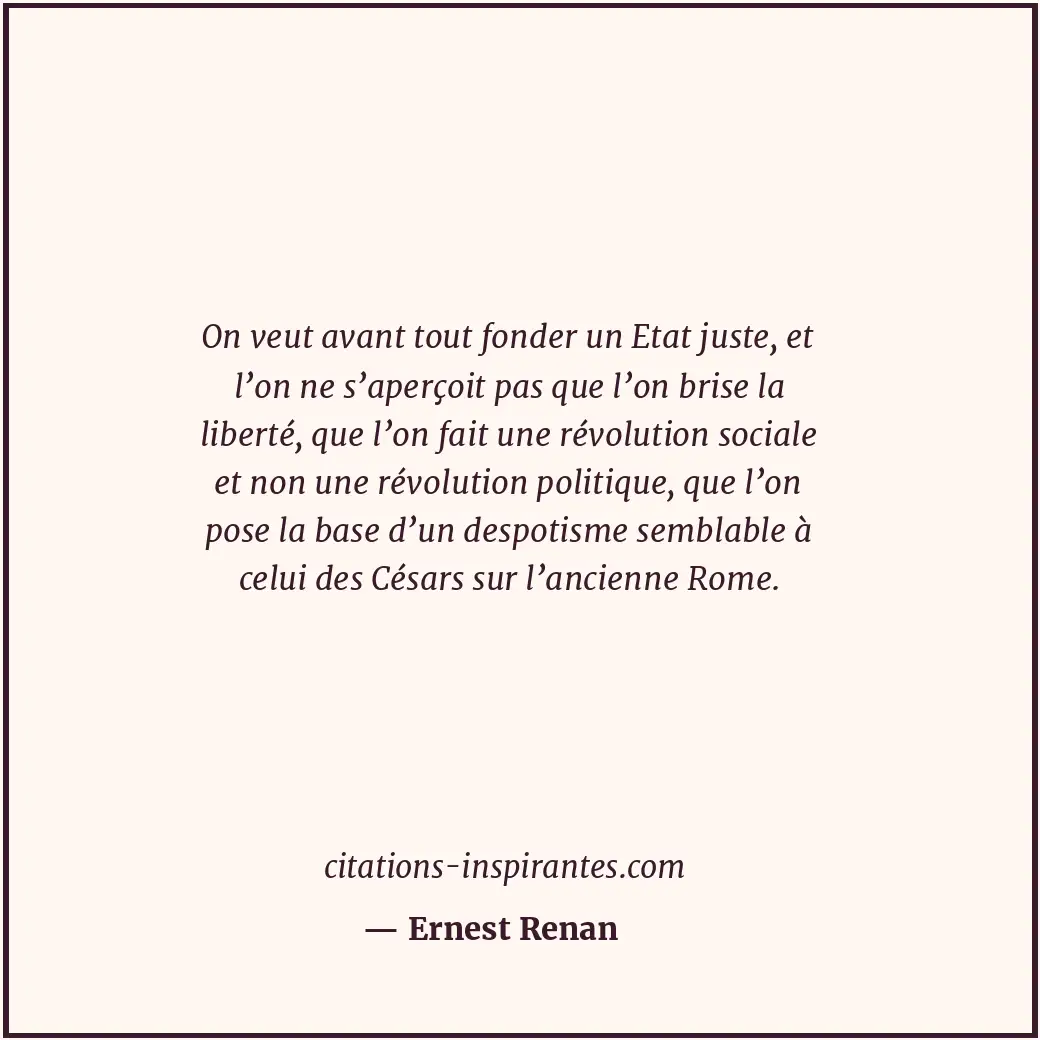 Citation de Ernest Renan