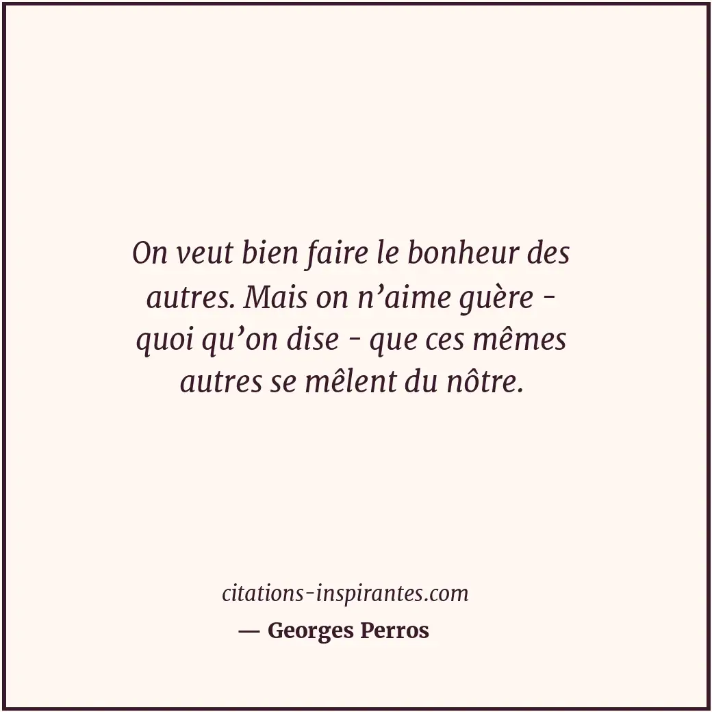 Citation de Georges Perros