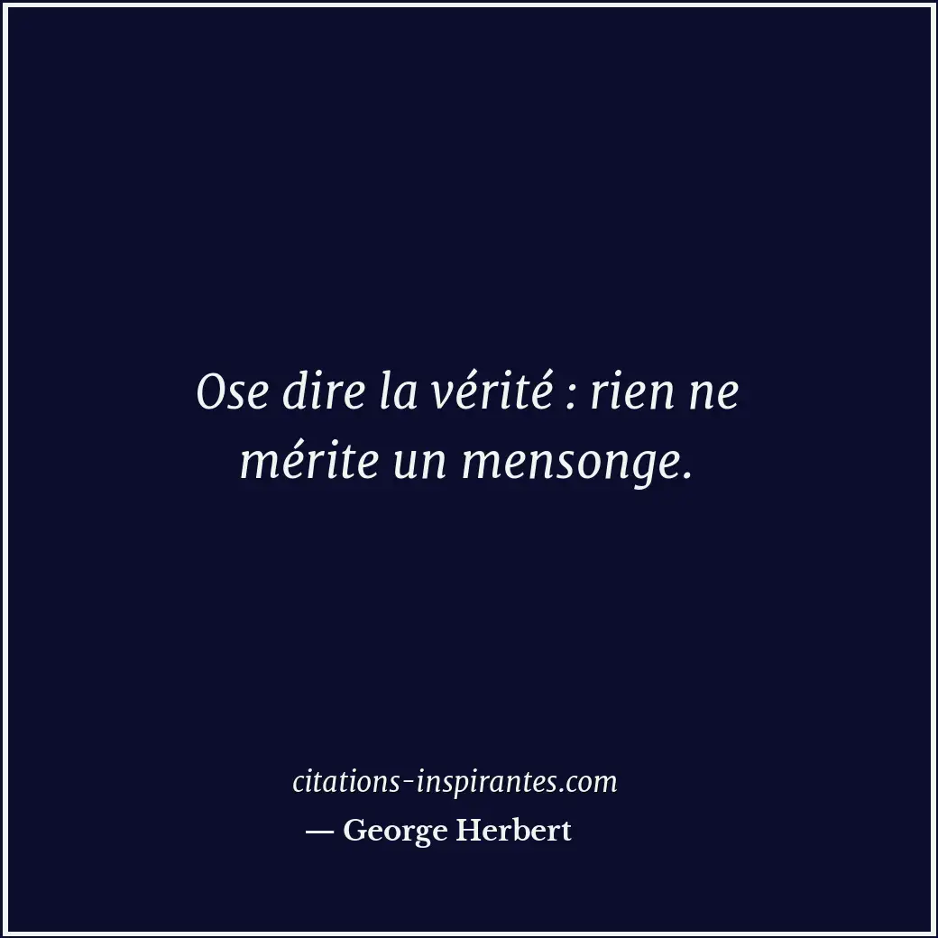 Citation de George Herbert
