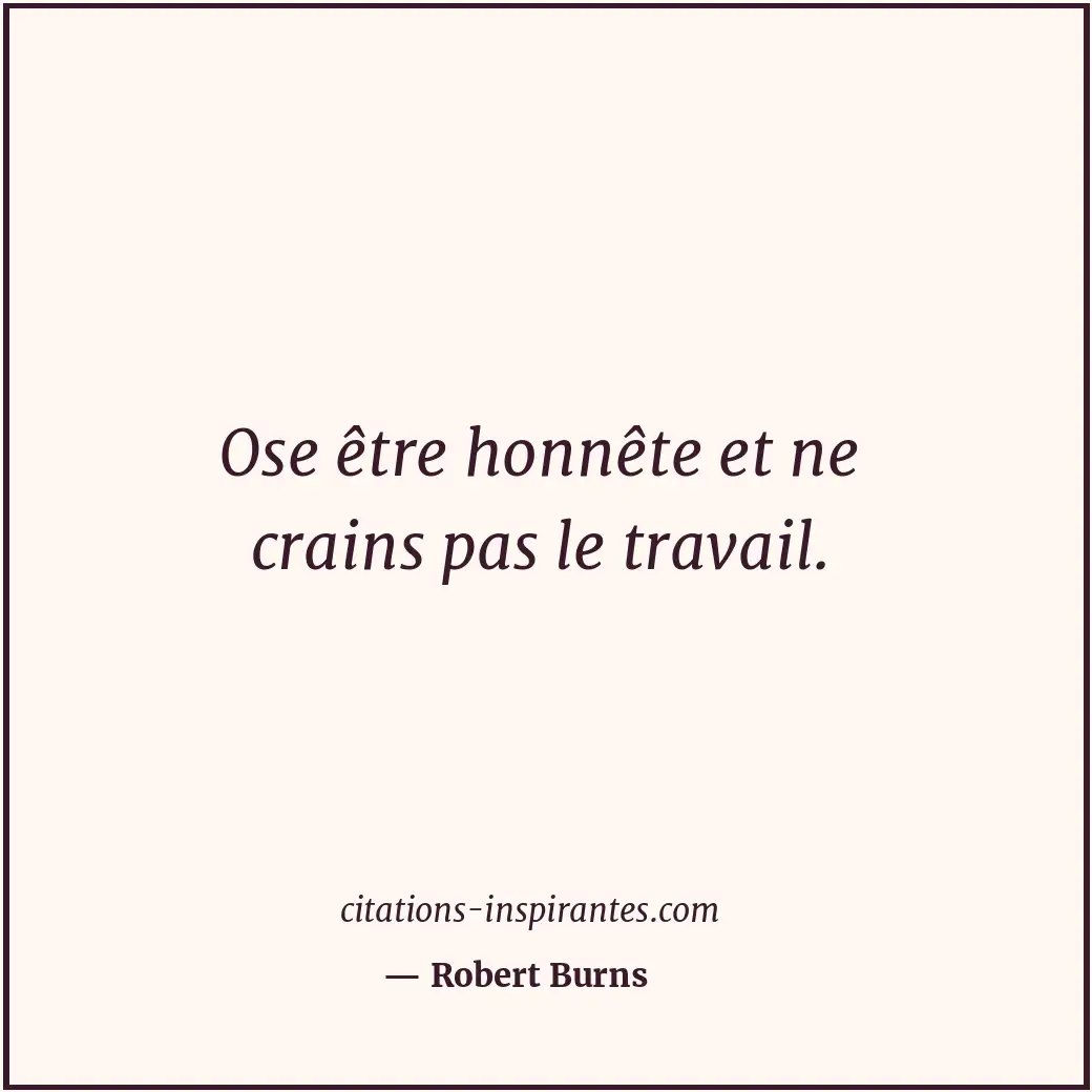 Citation de Robert Burns