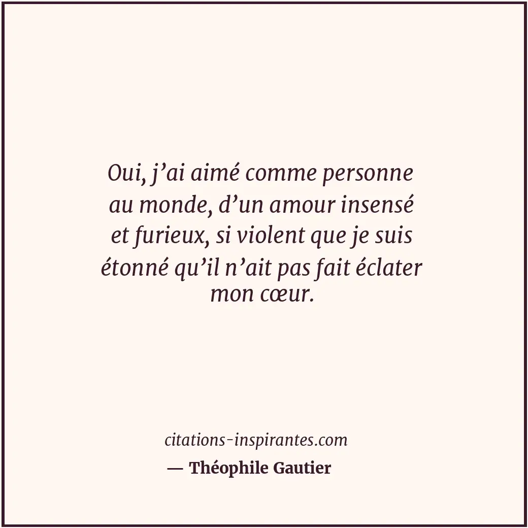 Citation de Théophile Gautier