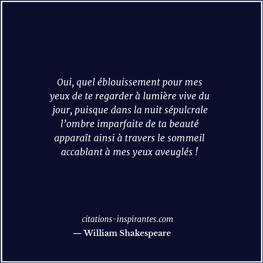 Citation de William Shakespeare