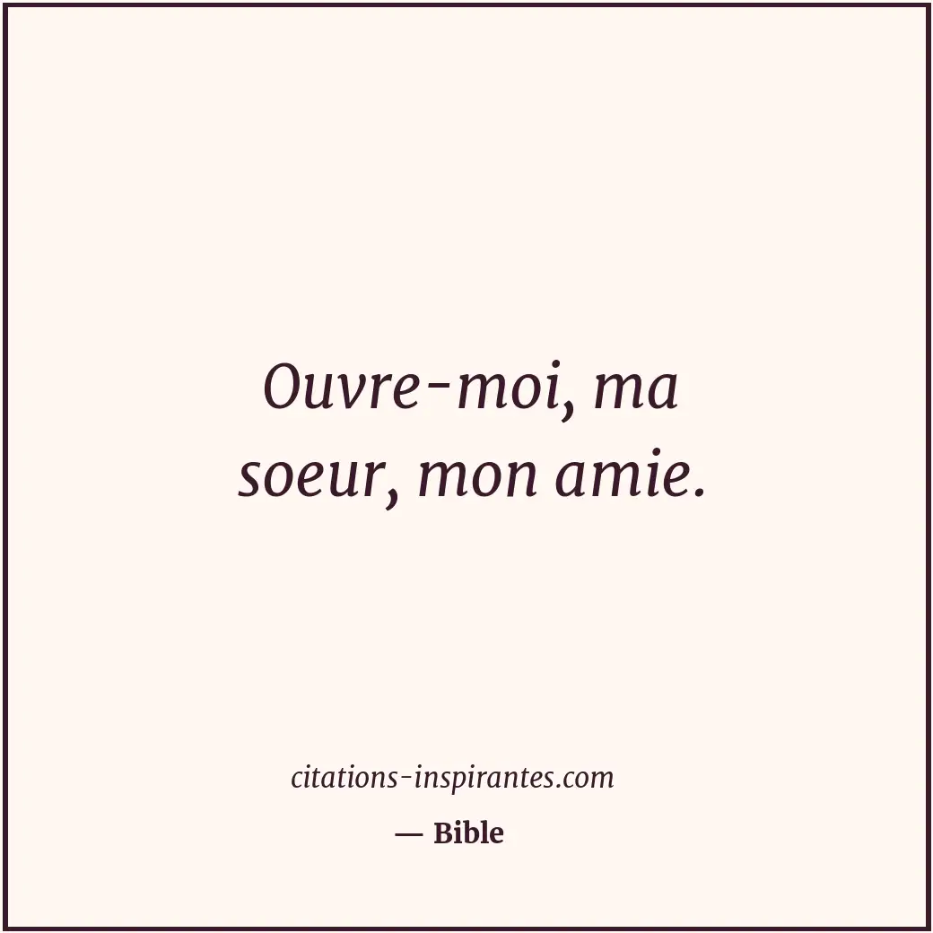 Citation de Bible