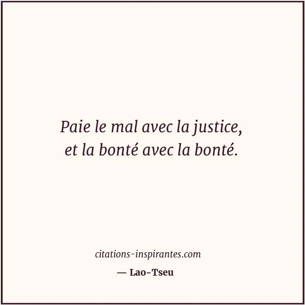 Citation de Lao-Tseu
