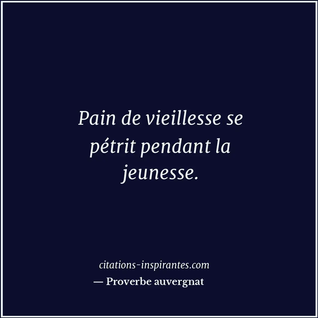 Citation de Proverbe auvergnat