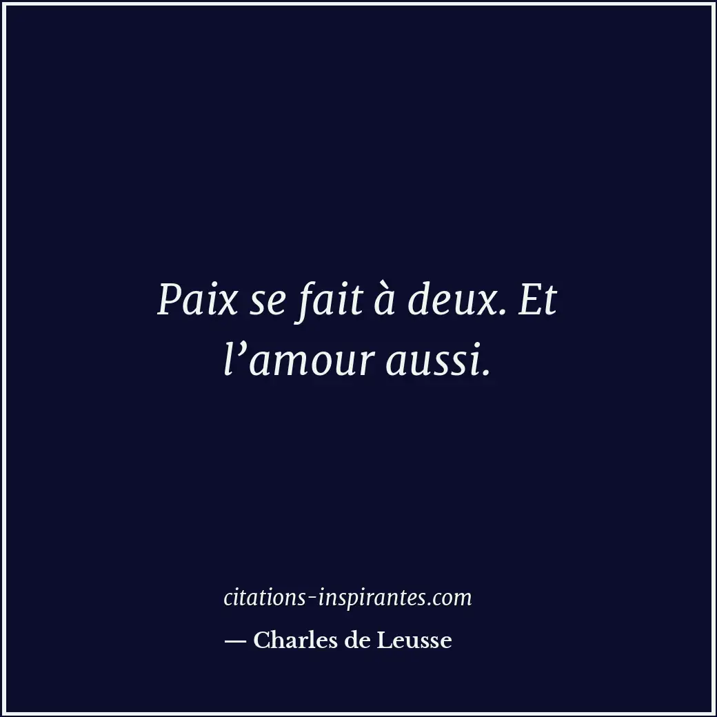 Citation de Charles de Leusse