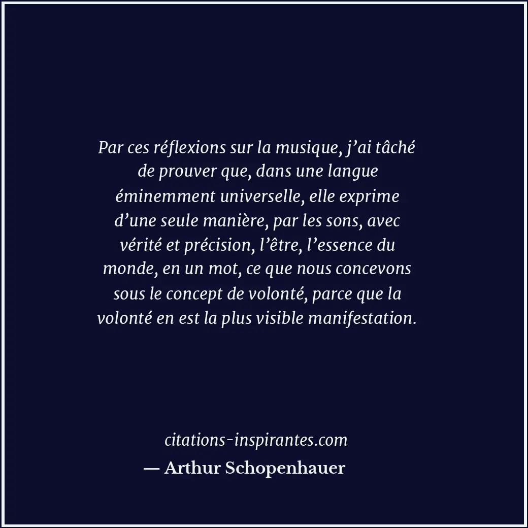Citation de Arthur Schopenhauer