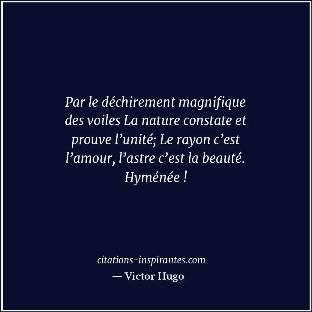 Citation de Victor Hugo