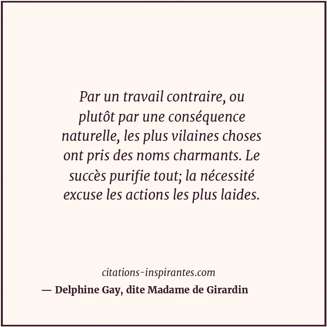 Citation de Delphine Gay, dite Madame de Girardin