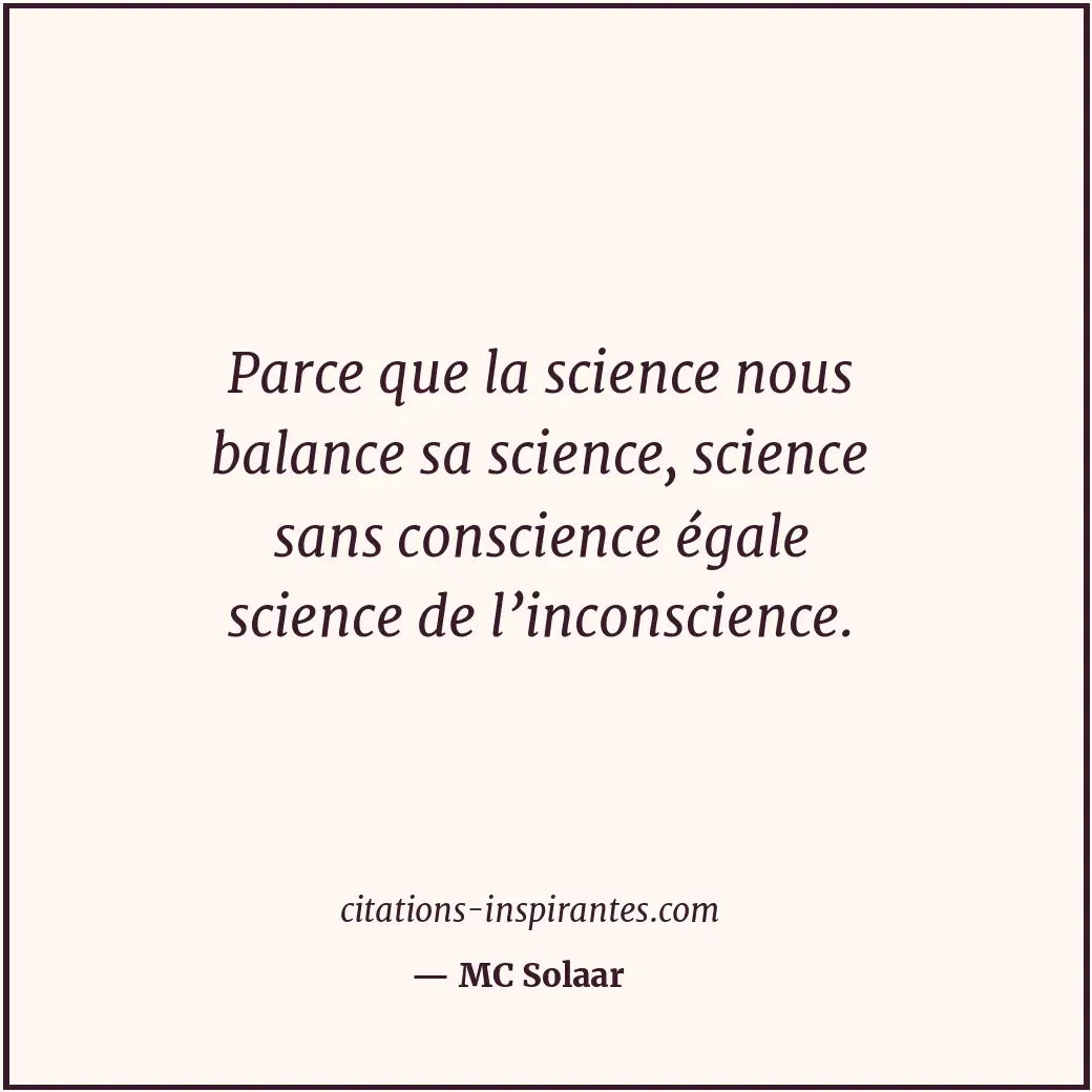 Citation de MC Solaar