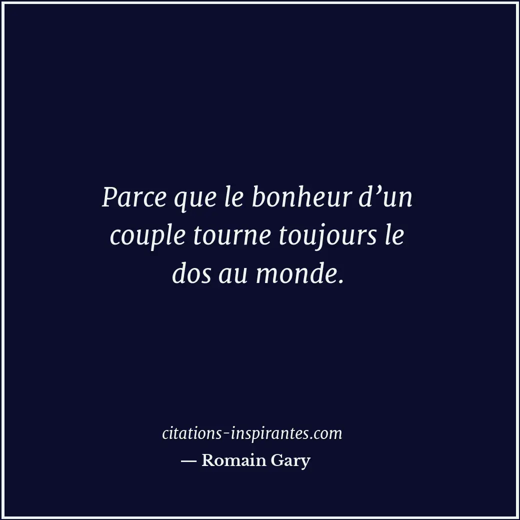 Citation de Romain Gary