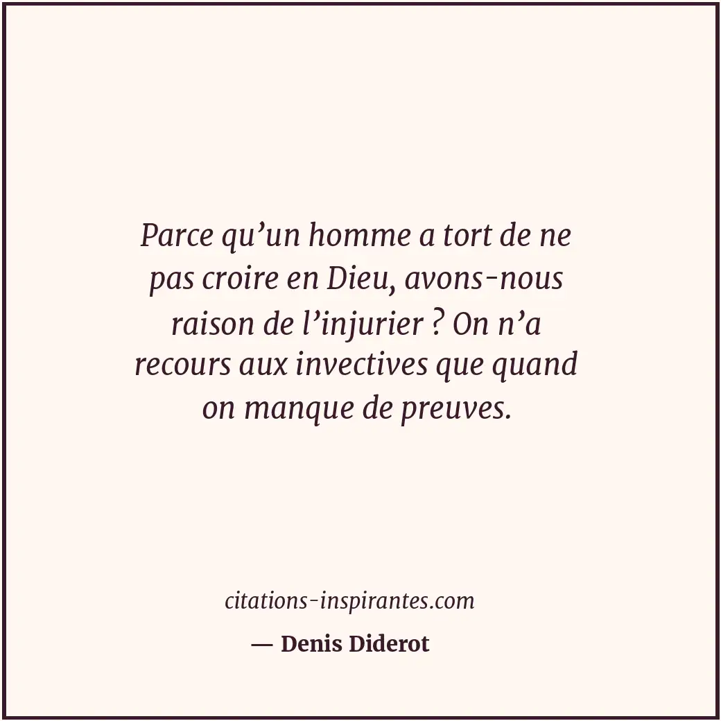 Citation de Denis Diderot