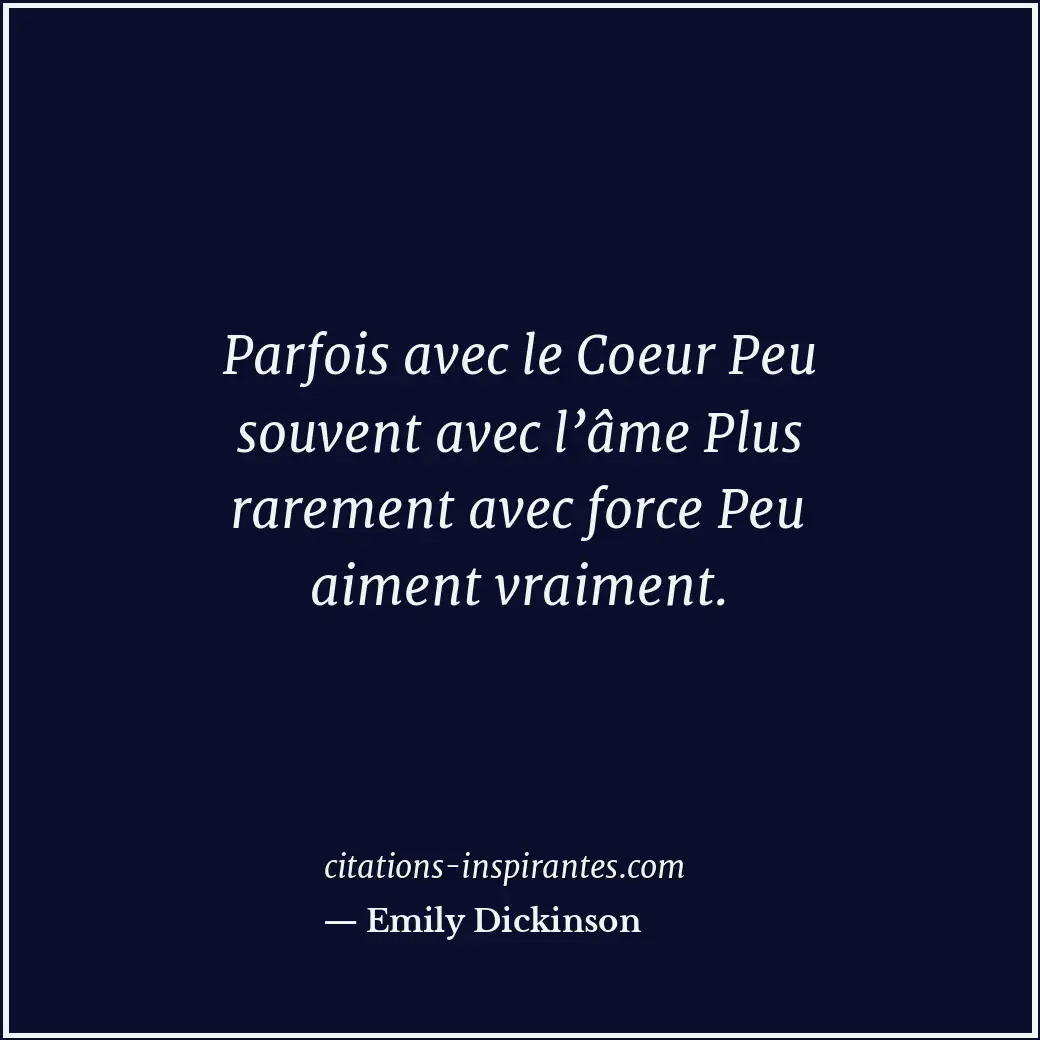 Citation de Emily Dickinson