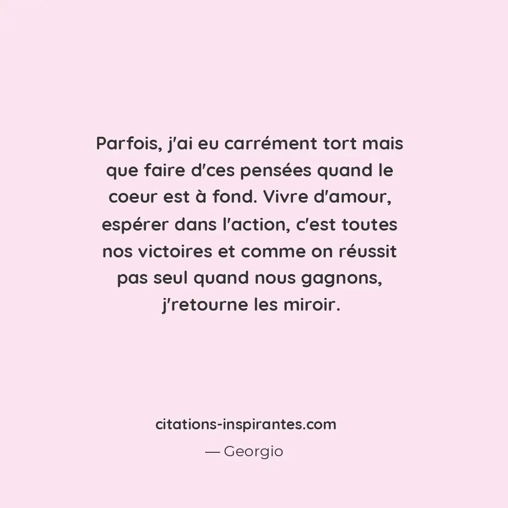 Citation de Georgio