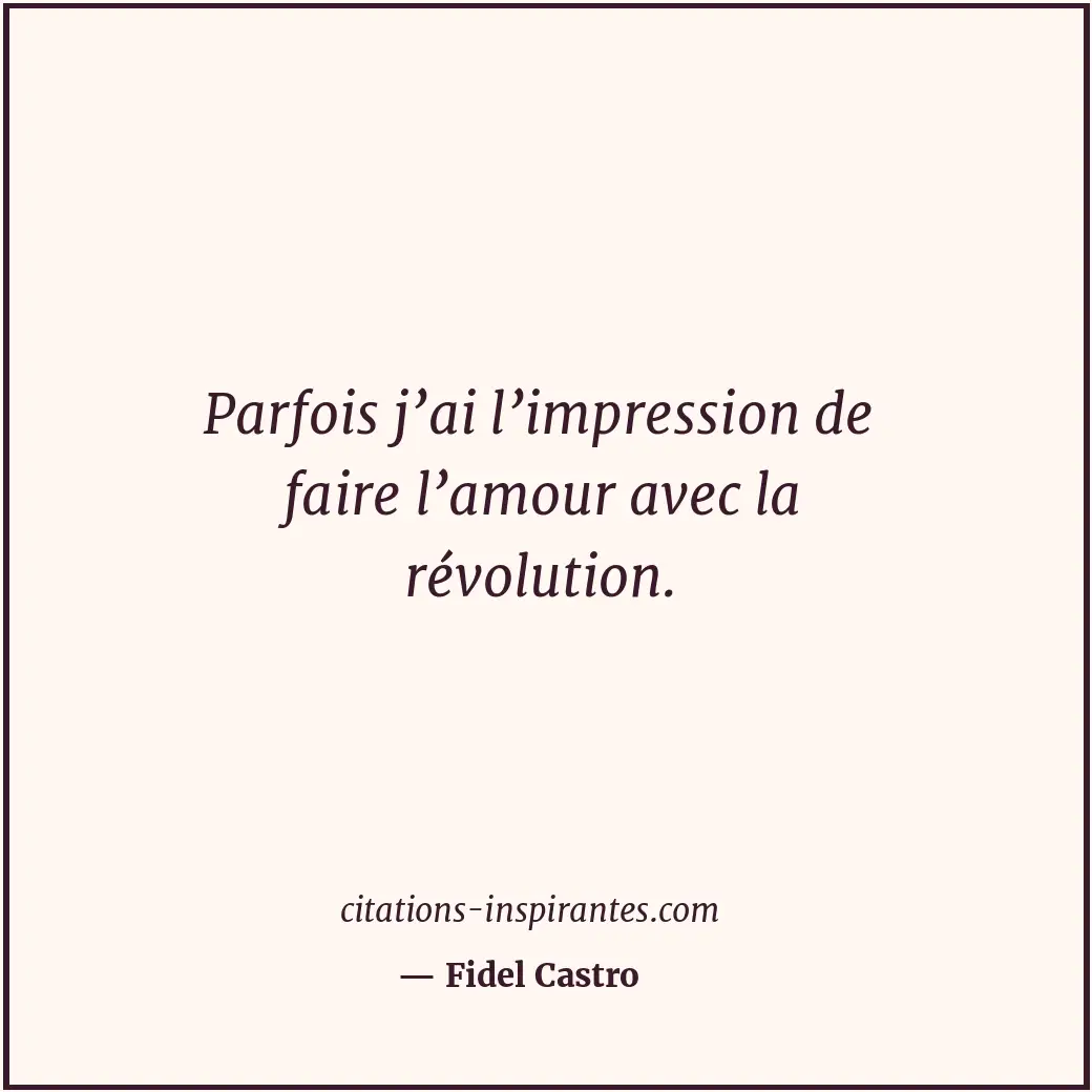 Citation de Fidel Castro