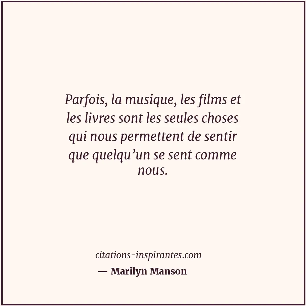 Citation de Marilyn Manson