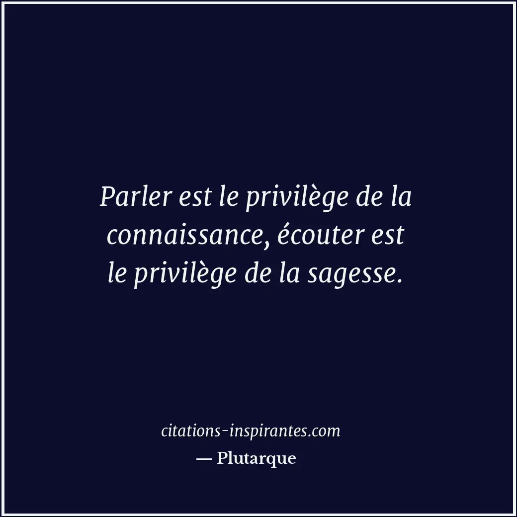 Citation de Plutarque