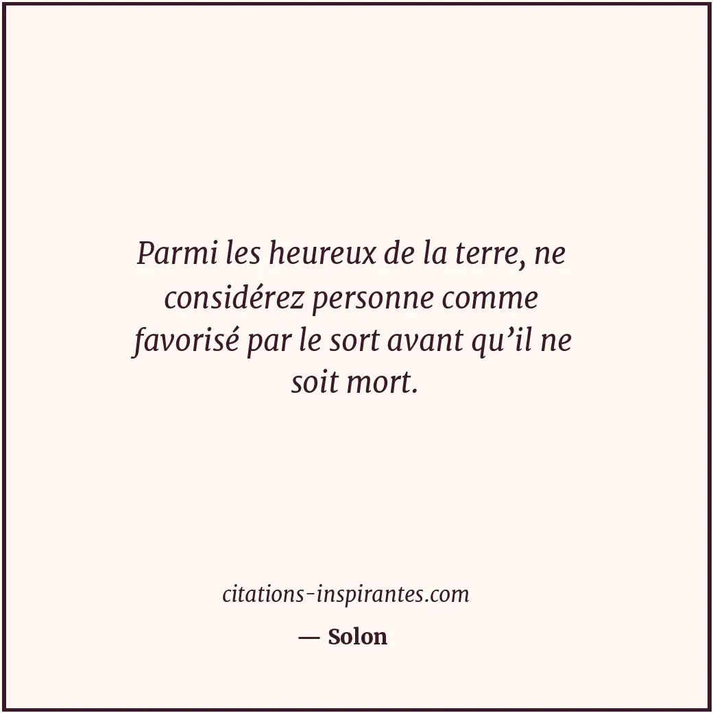 Citation de Solon