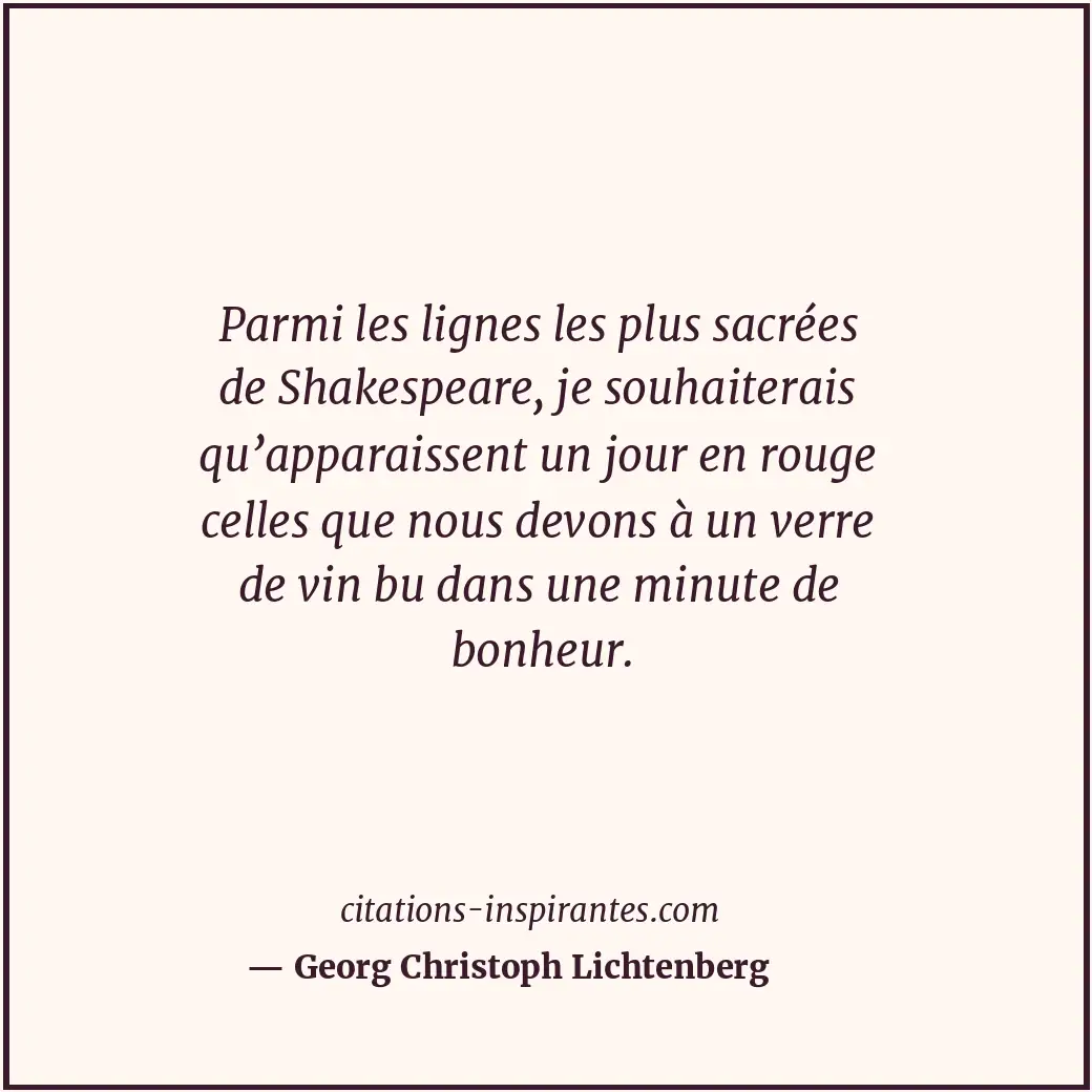 Citation de Georg Christoph Lichtenberg