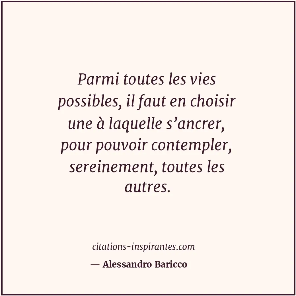 Citation de Alessandro Baricco